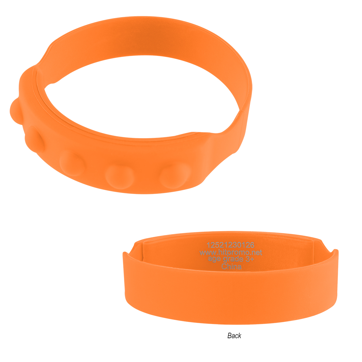 Picture of Push Pop Recycled Silicone Wristband