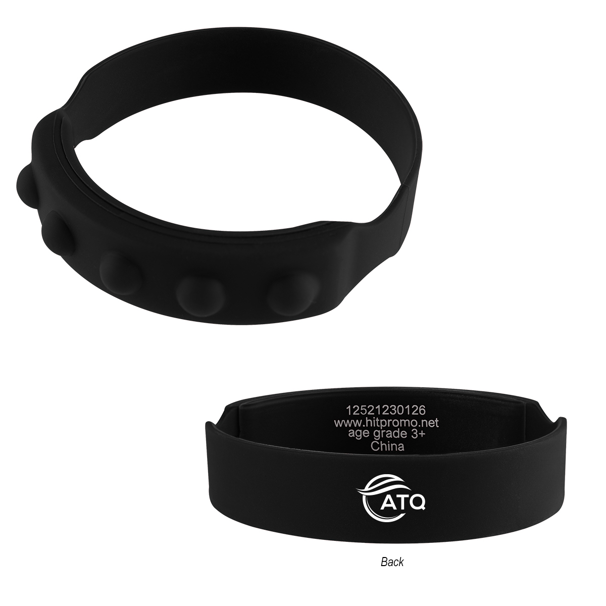 Picture of Push Pop Recycled Silicone Wristband