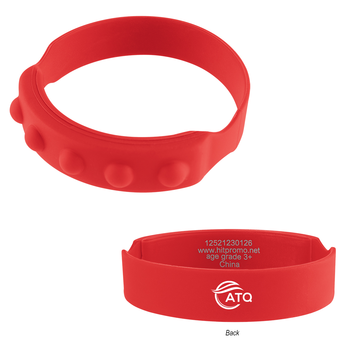 Picture of Push Pop Recycled Silicone Wristband