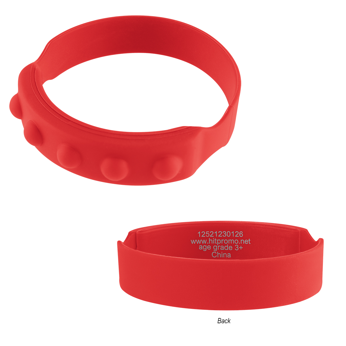 Picture of Push Pop Recycled Silicone Wristband