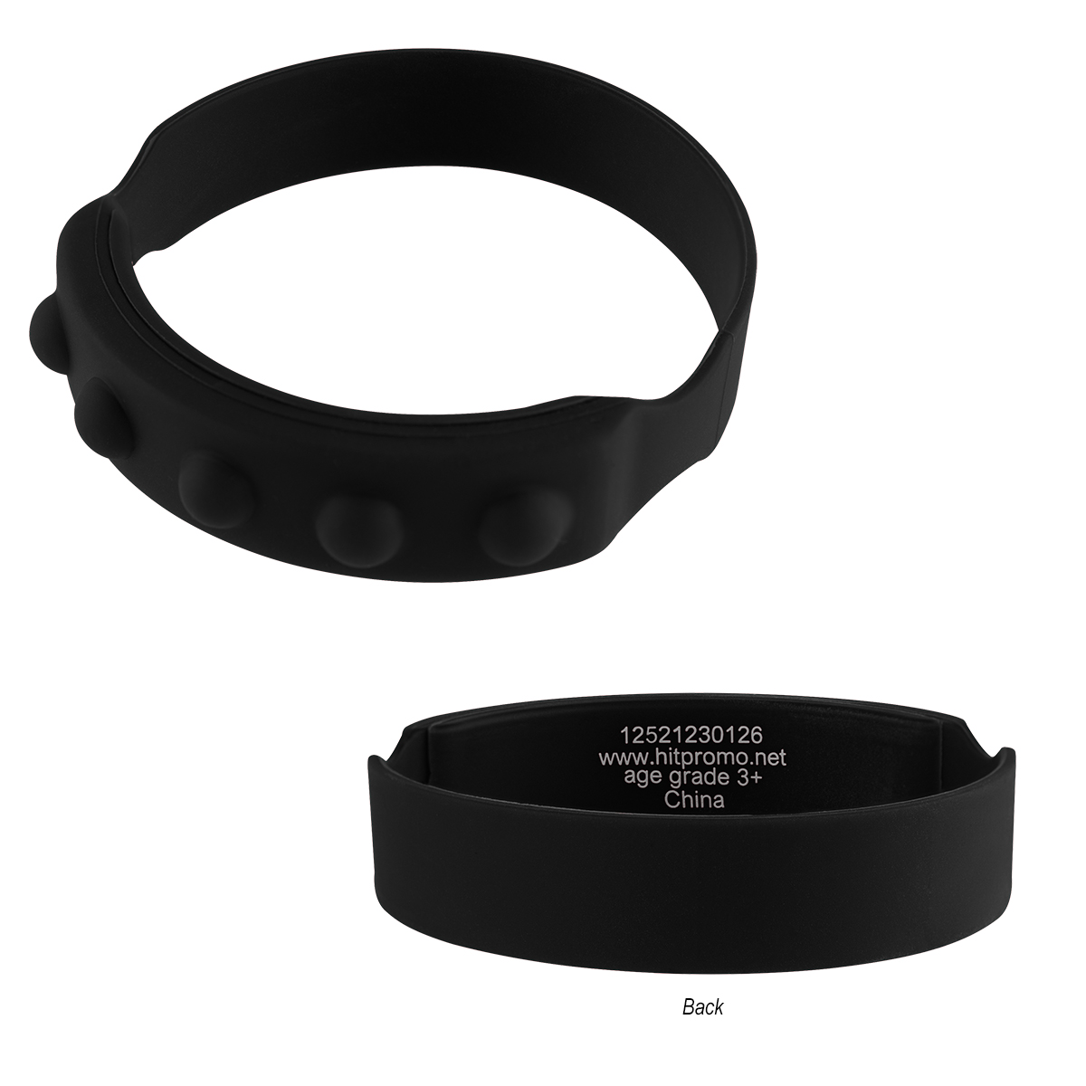 Picture of Push Pop Recycled Silicone Wristband