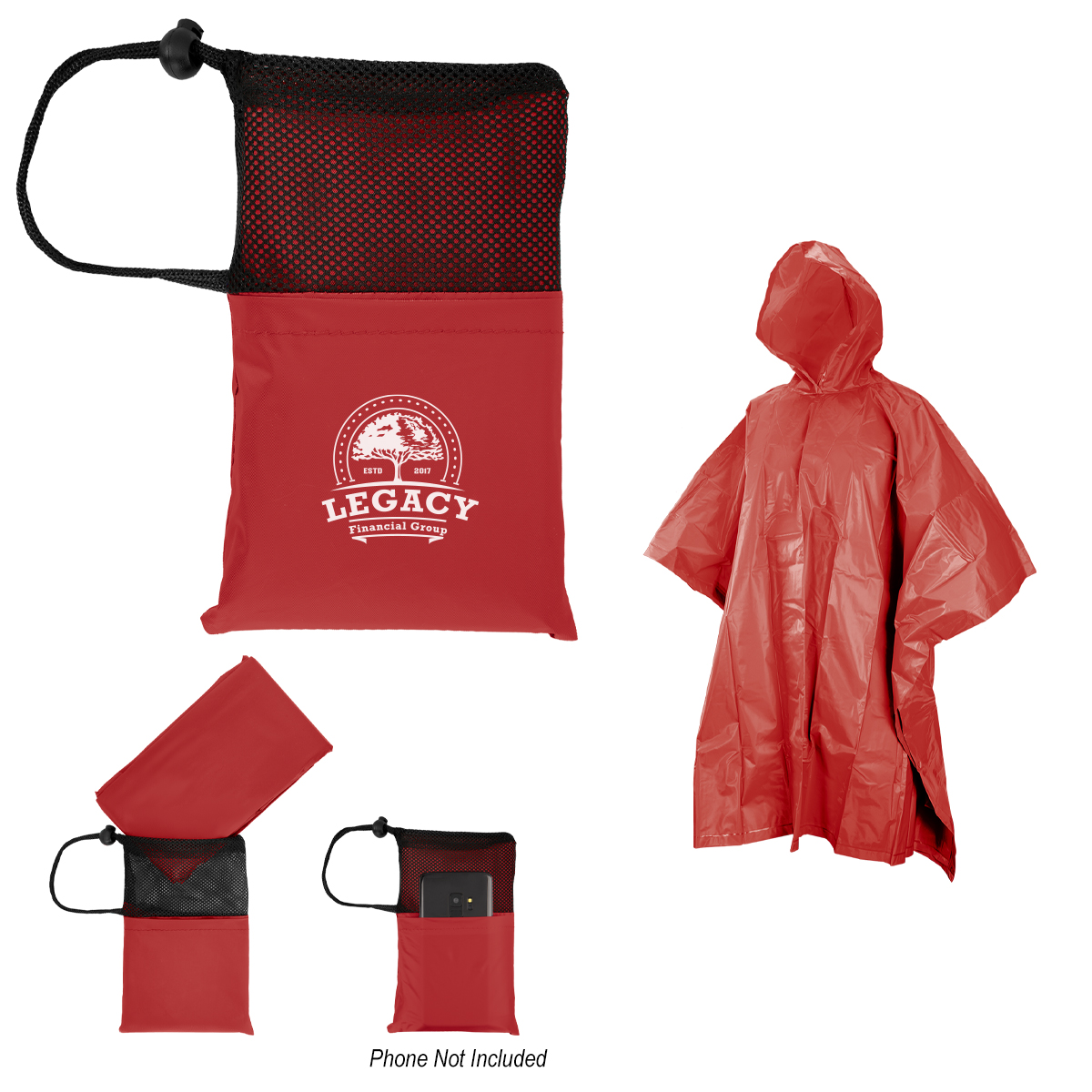 Picture of Peva Poncho With Drawstring Pouch