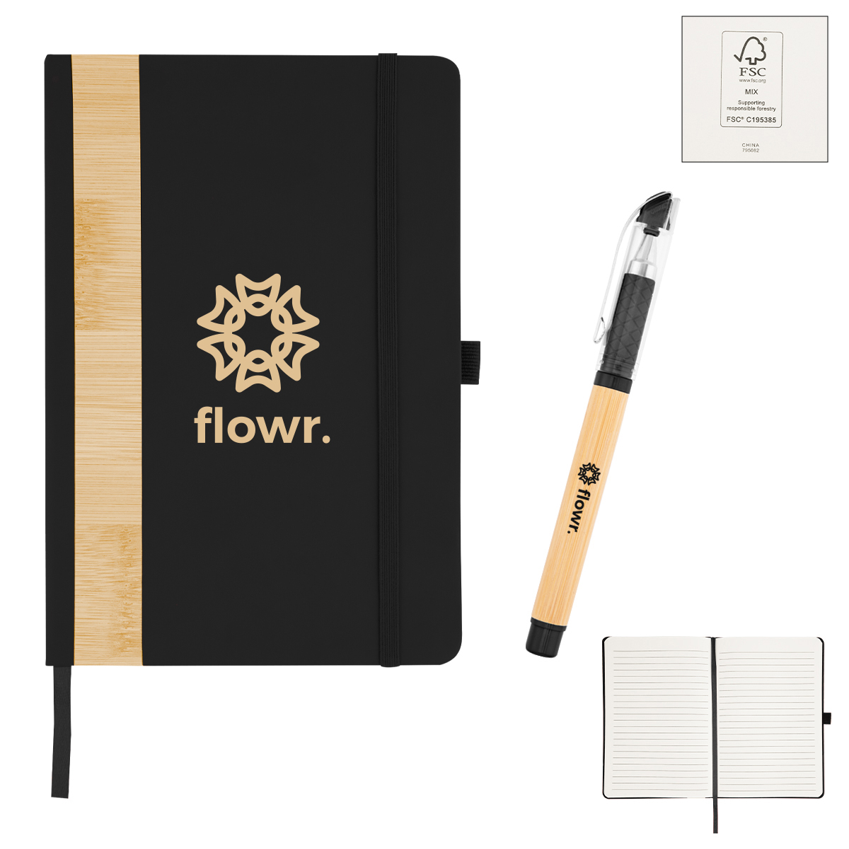 Picture of Verse Bamboo Journal With Pen
