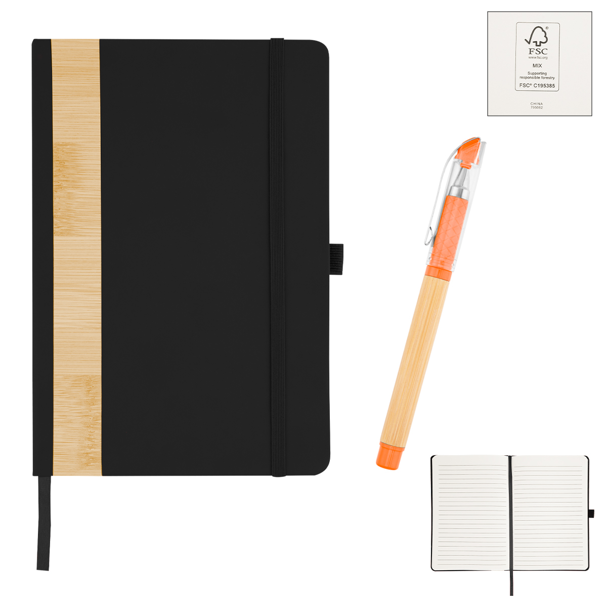 Picture of Verse Bamboo Journal With Pen