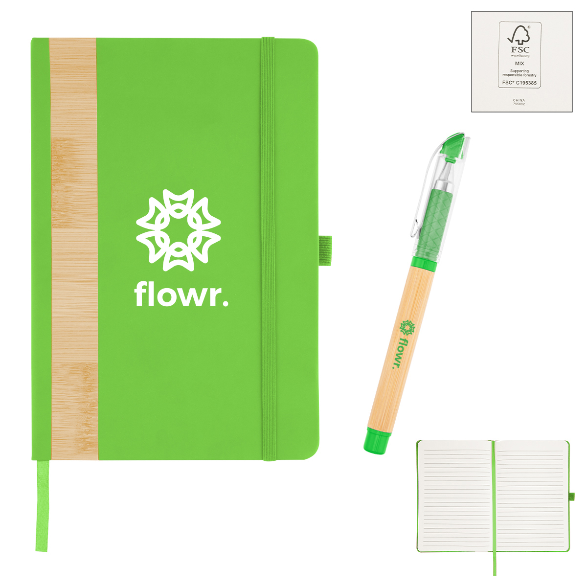 Picture of Verse Bamboo Journal With Pen