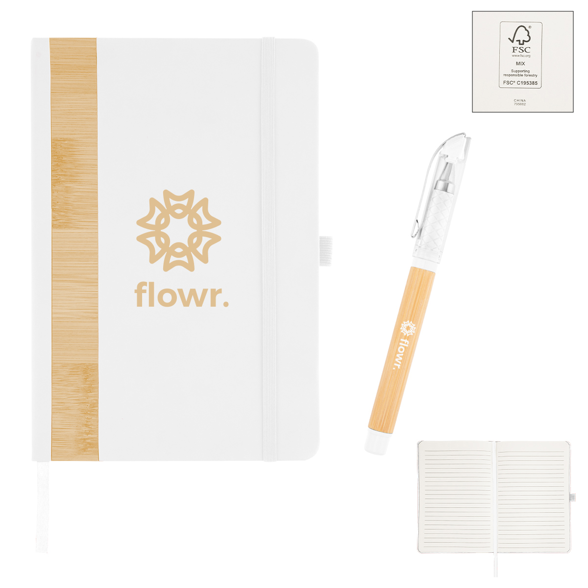 Picture of Verse Bamboo Journal With Pen
