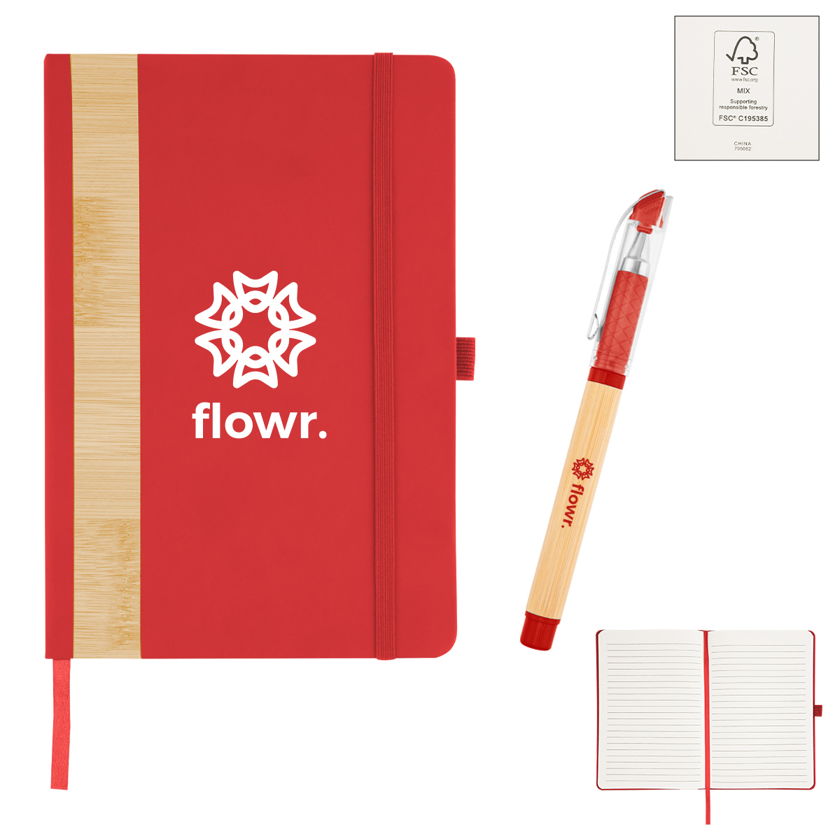 Picture of Verse Bamboo Journal With Pen