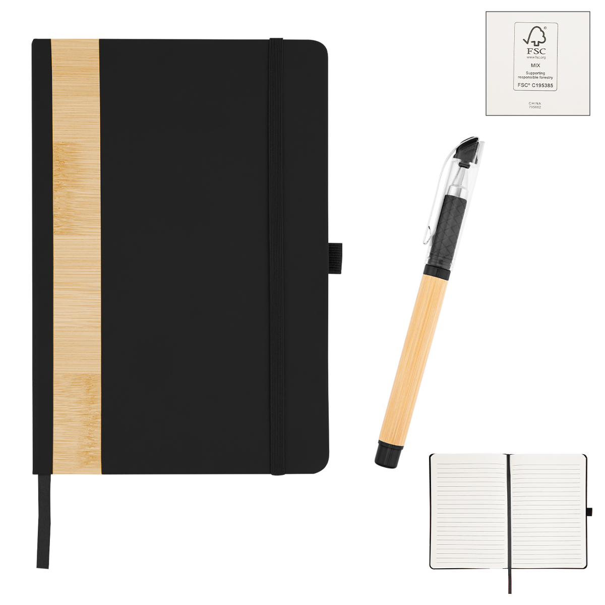 Picture of Verse Bamboo Journal With Pen