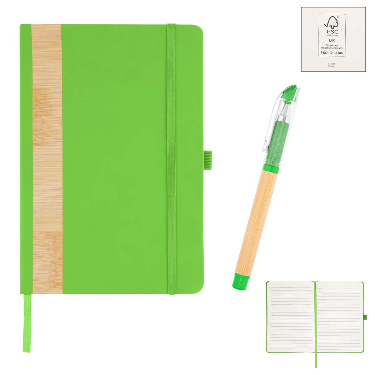 Picture of Verse Bamboo Journal With Pen