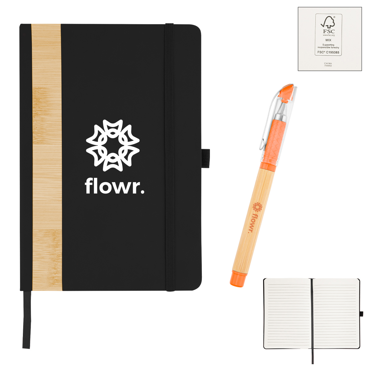 Picture of Verse Bamboo Journal With Pen
