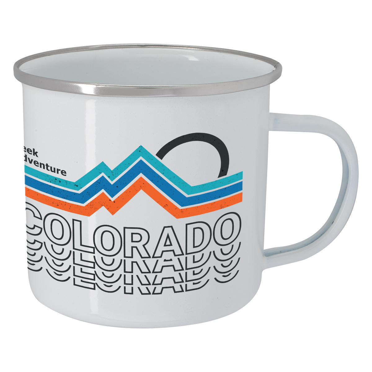 Picture of 16 Oz. Full Color Steel Campfire Mug