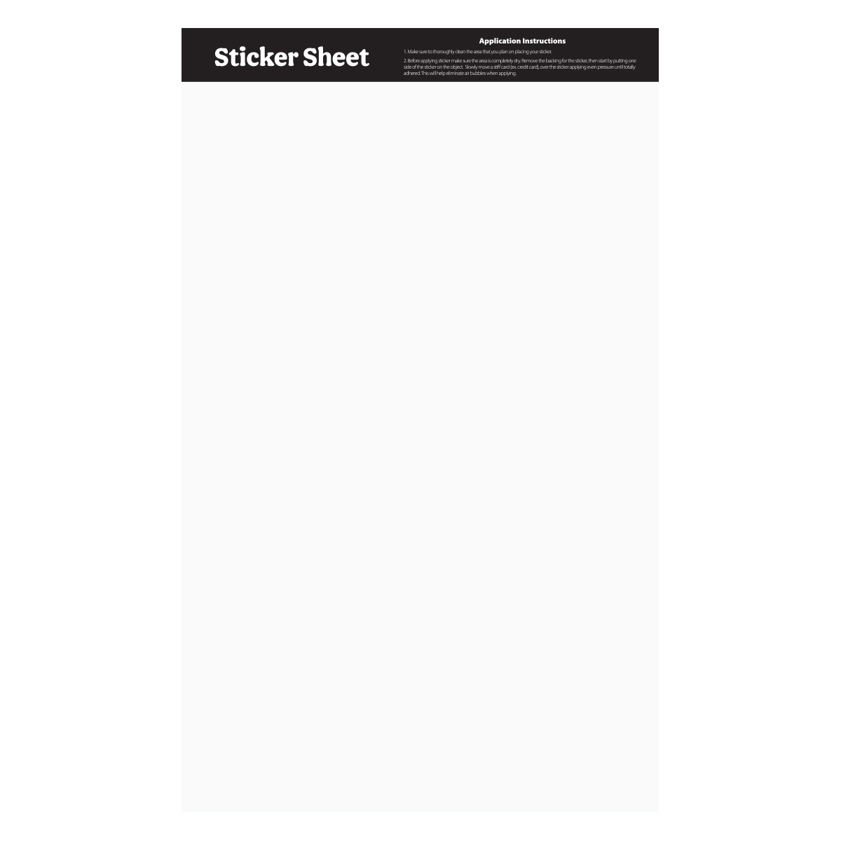 Picture of Sticket Sheet 11.5" X 7" Custom Shapes