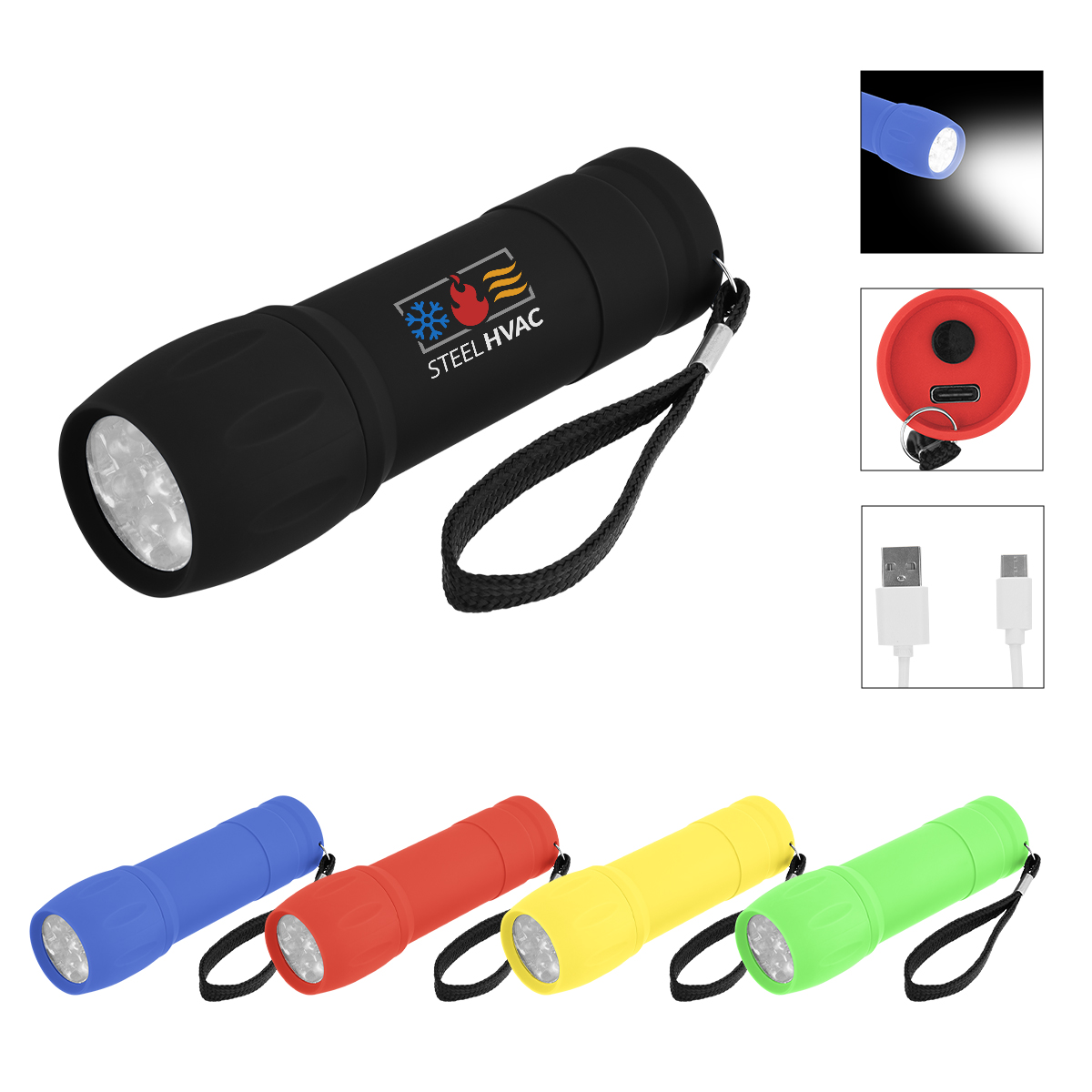 Picture of Rechargeable Rubberized Torch Light 2.0