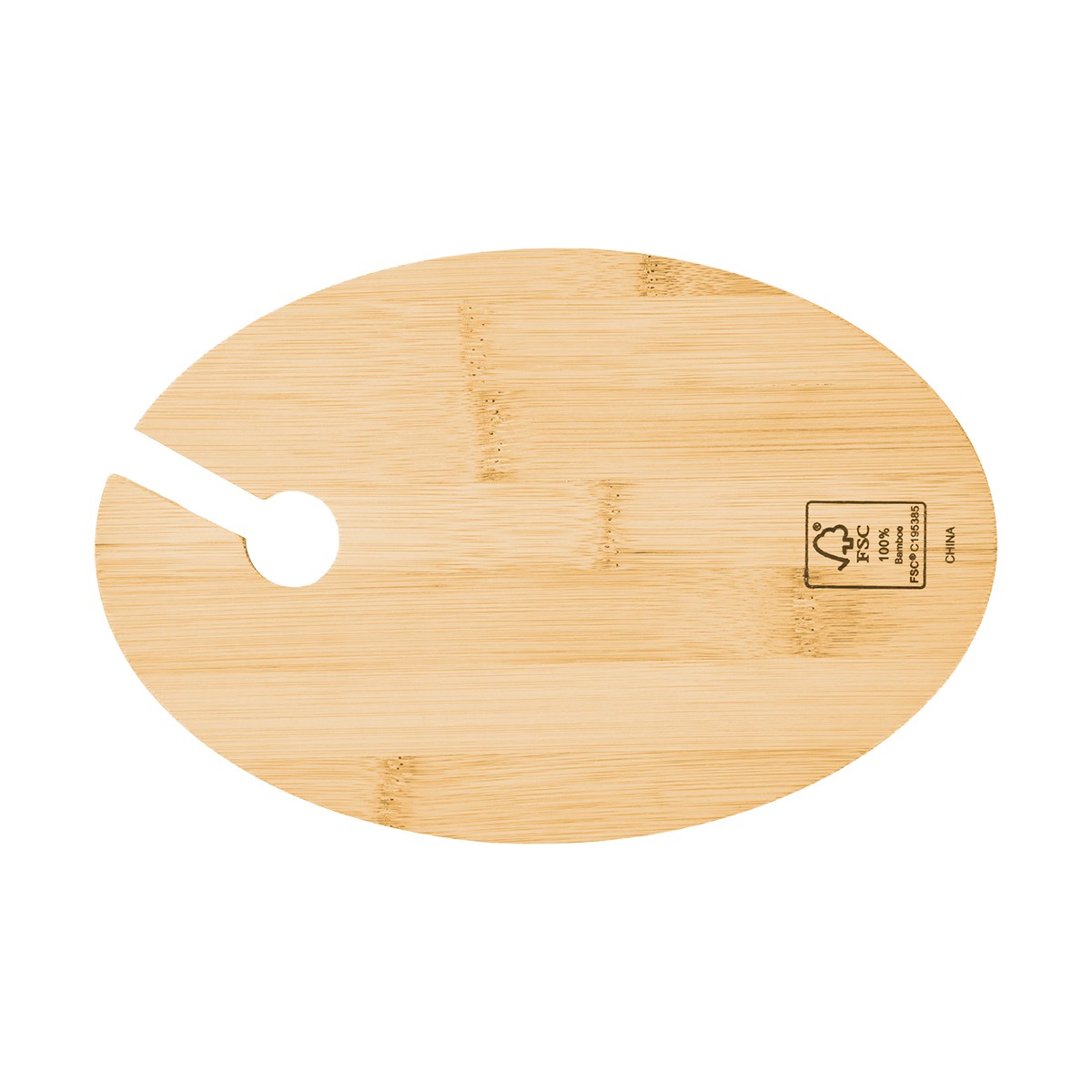 Picture of Wine & Dine Recessed Bamboo Tray With Wine Glass Holder