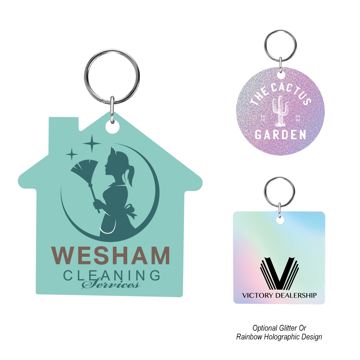 Picture of Acrylic Key Tag - Custom Shape 2"