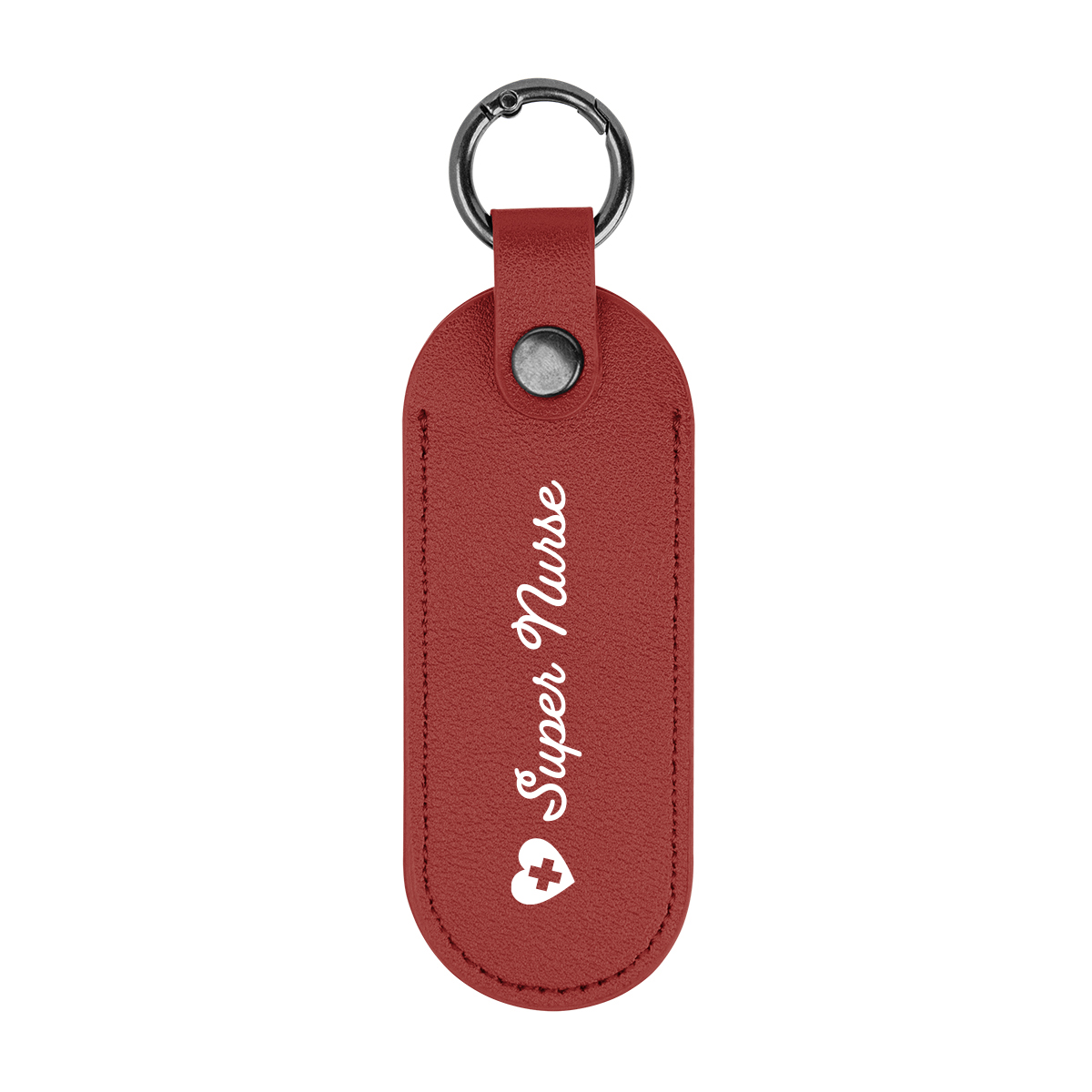 Picture of Bates Leatherette Key Tag With Carabiner