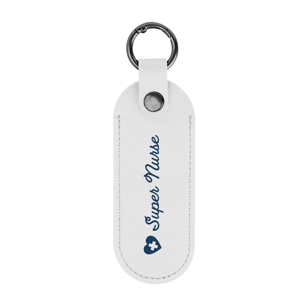 Picture of Bates Leatherette Key Tag With Carabiner