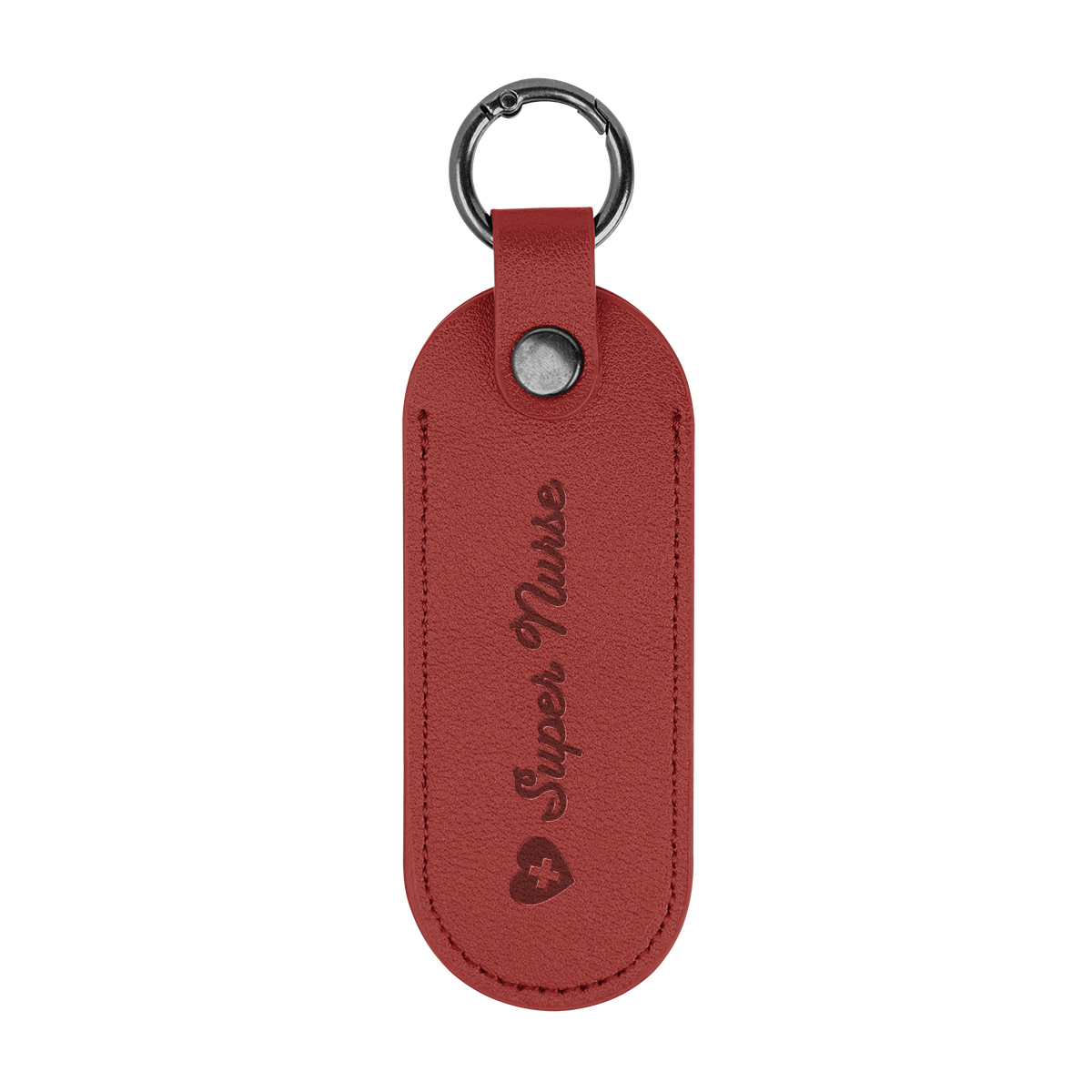 Picture of Bates Leatherette Key Tag With Carabiner