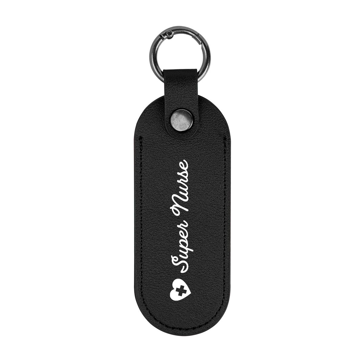 Picture of Bates Leatherette Key Tag With Carabiner