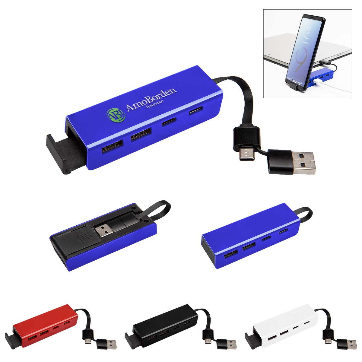 Picture of Rabs Type-c & Usb Hub With Phone Stand