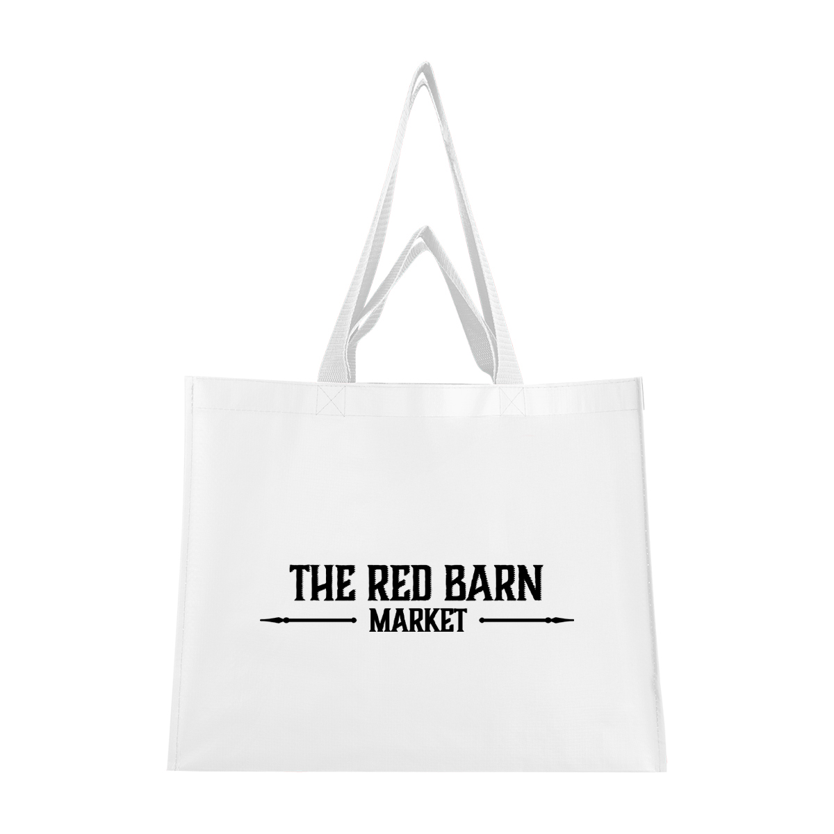 Picture of Matte Laminated Recycled Non-woven Dual Handle Shopper Tote Bag