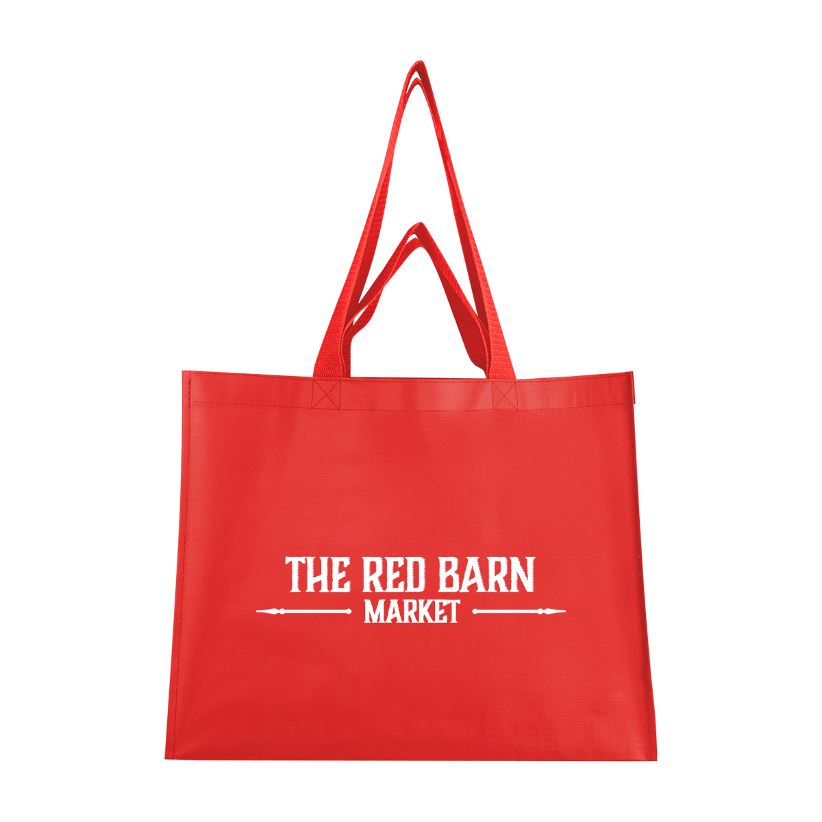 Picture of Matte Laminated Recycled Non-woven Dual Handle Shopper Tote Bag