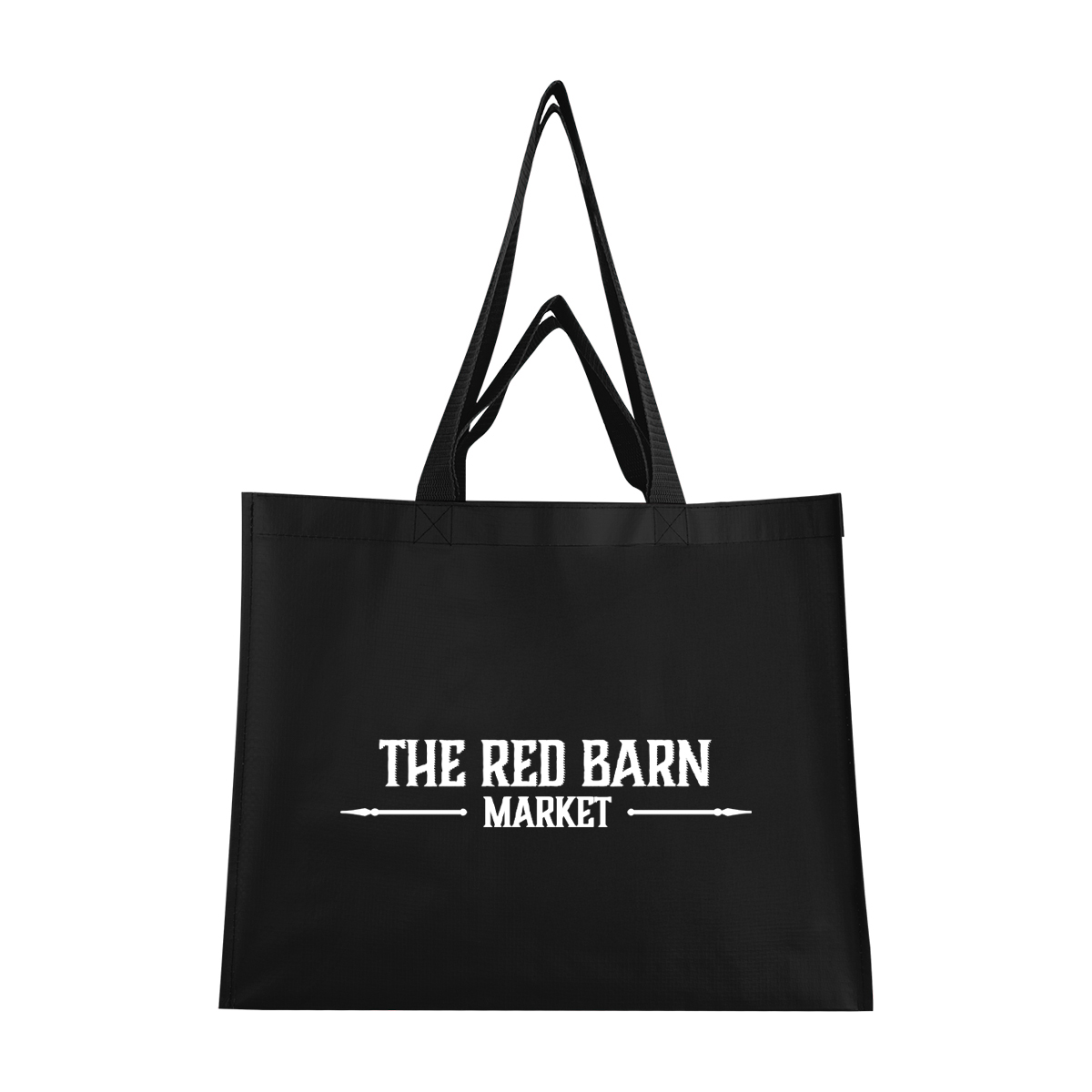 Picture of Matte Laminated Recycled Non-woven Dual Handle Shopper Tote Bag