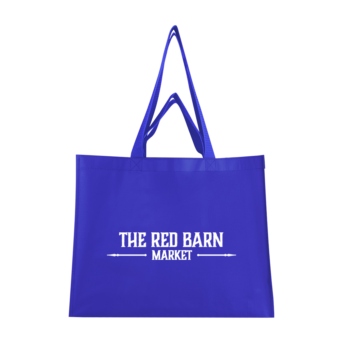 Picture of Matte Laminated Recycled Non-woven Dual Handle Shopper Tote Bag