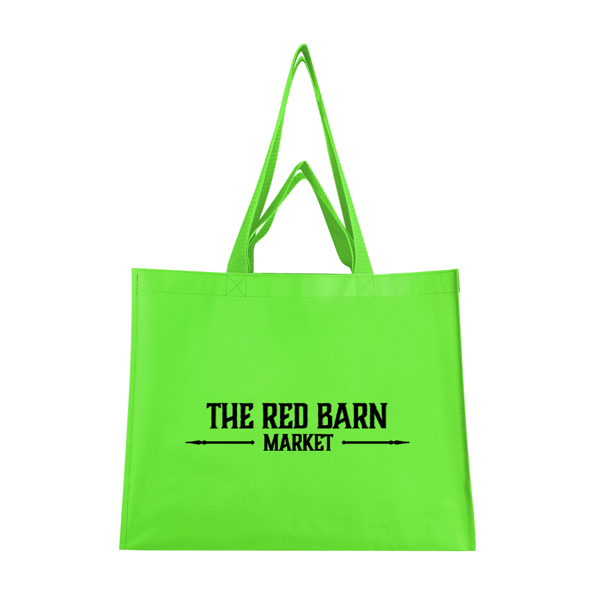 Picture of Matte Laminated Recycled Non-woven Dual Handle Shopper Tote Bag