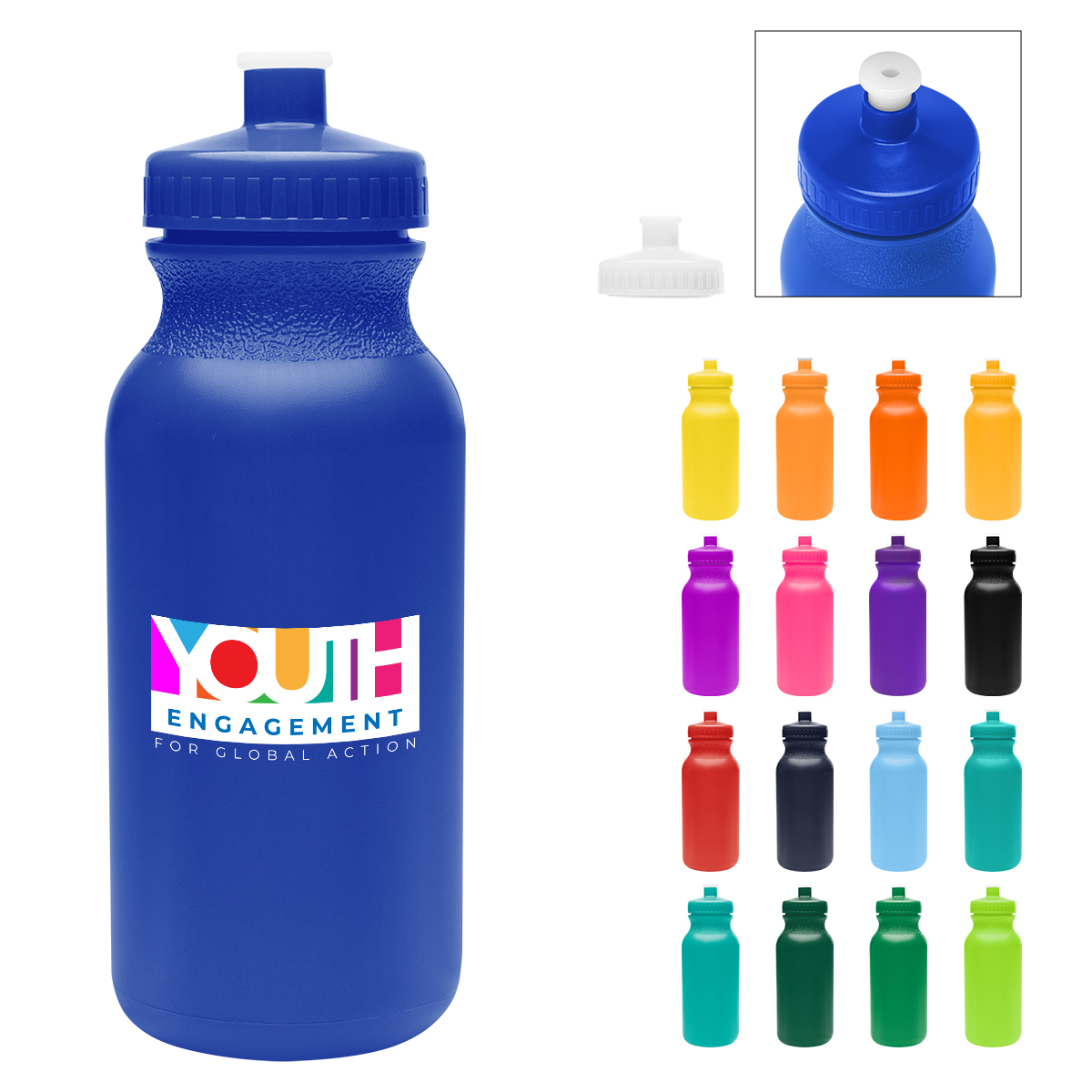 Picture of 20 Oz. Full Color Thrive Bike Bottle Colors