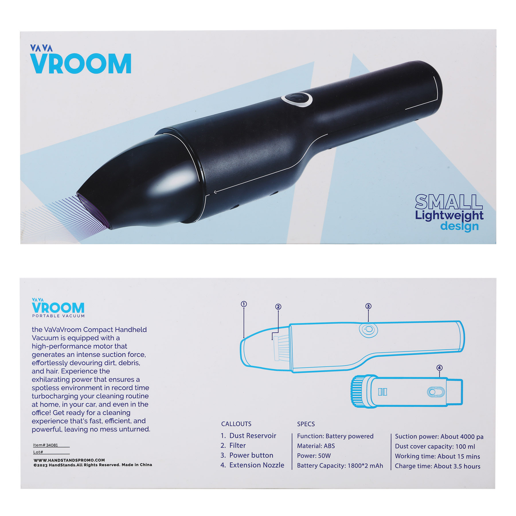 Picture of Vavavroom Handheld Vacuum Cleane: Product