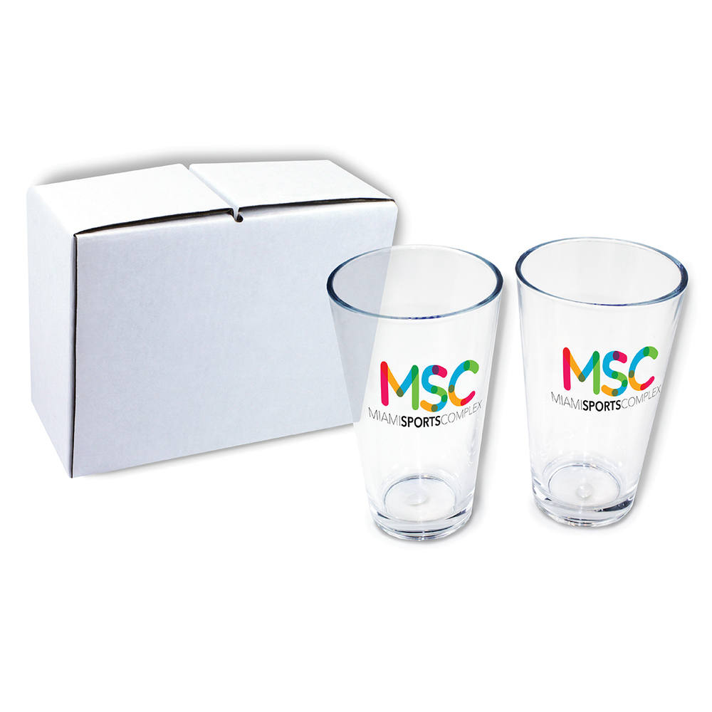 Picture of 16 oz. Pint Glass, USA - Gift Set of 2, Full Color
