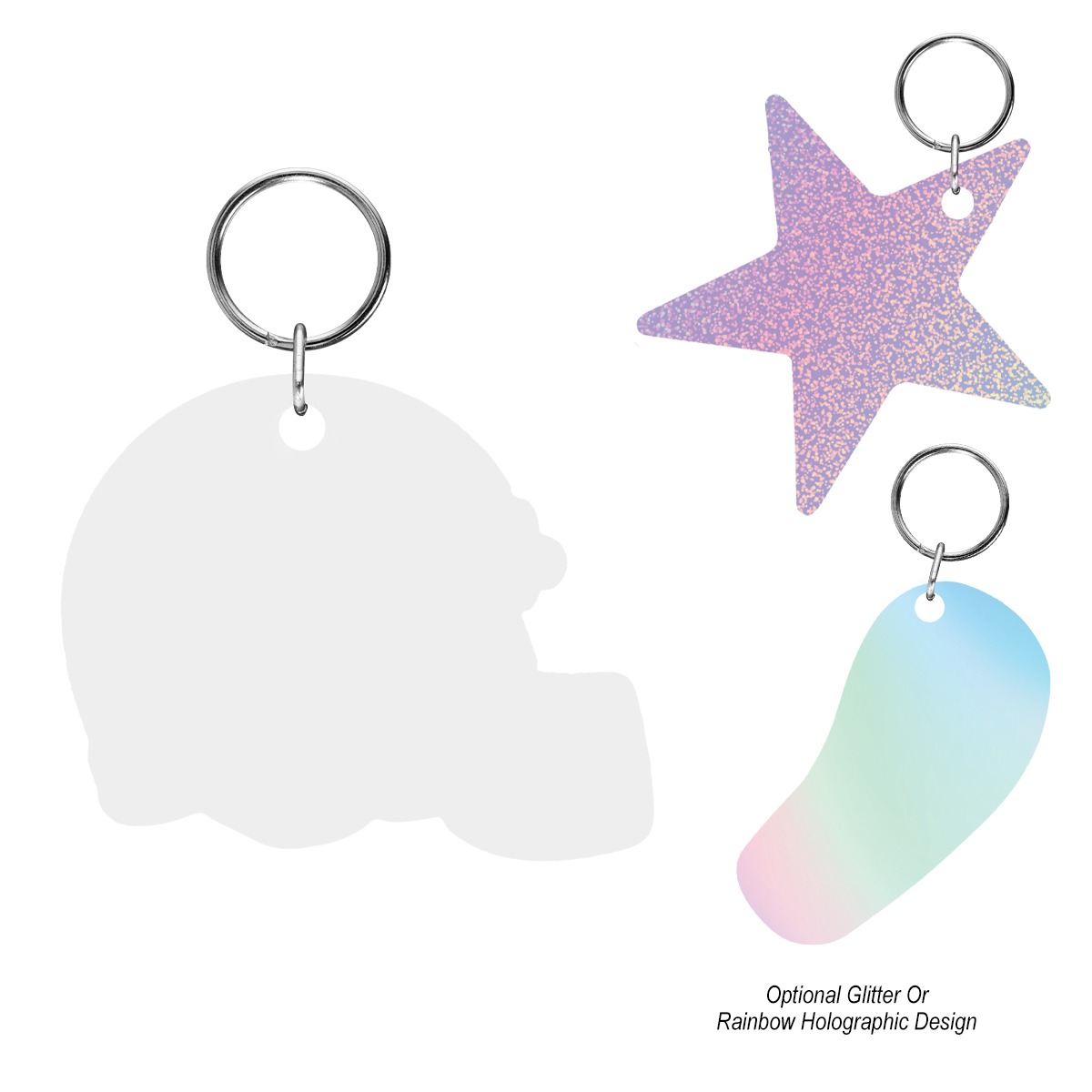 Picture of Acrylic Key Tag - Custom Shape 6"