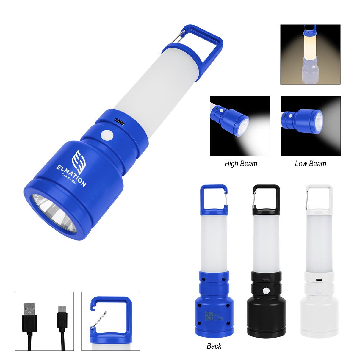 Picture of Rabs Rechargeable Work Light With Carabiner