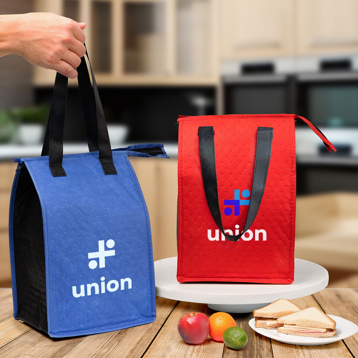 Picture of Dimples Rpet Non-woven Cooler Tote Bag