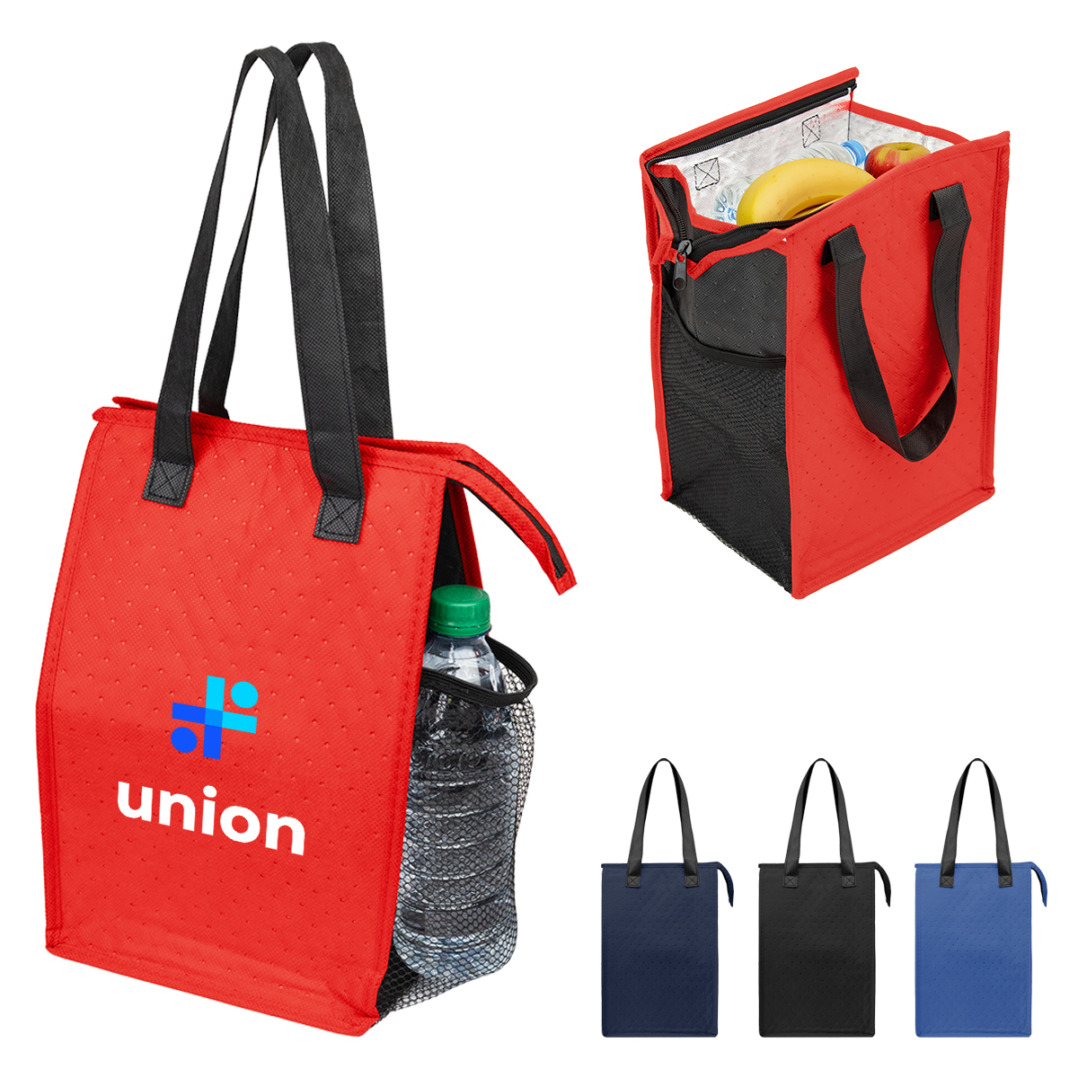 Picture of Dimples Rpet Non-woven Cooler Tote Bag