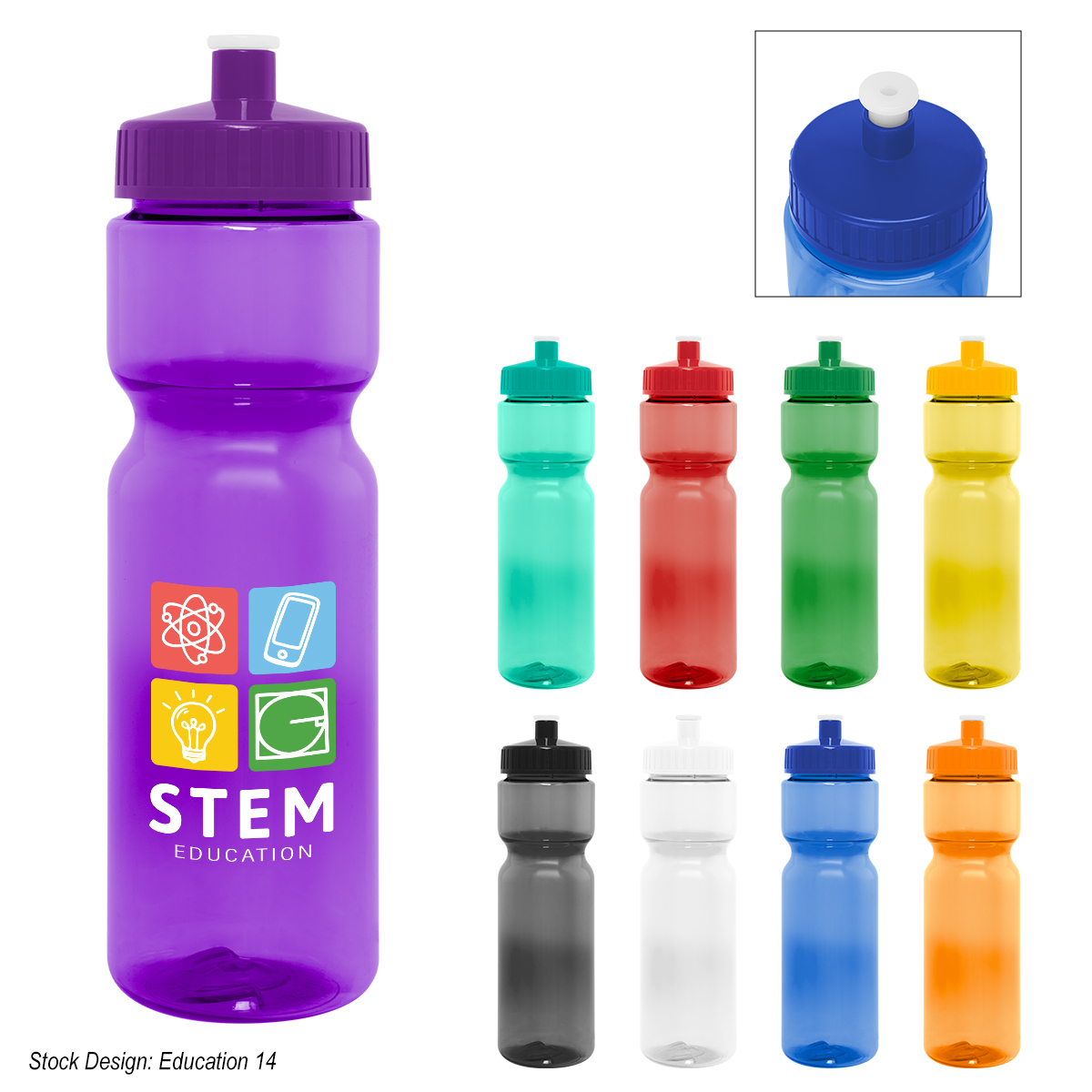 Picture of 28 Oz. Full Color Pace Bottle