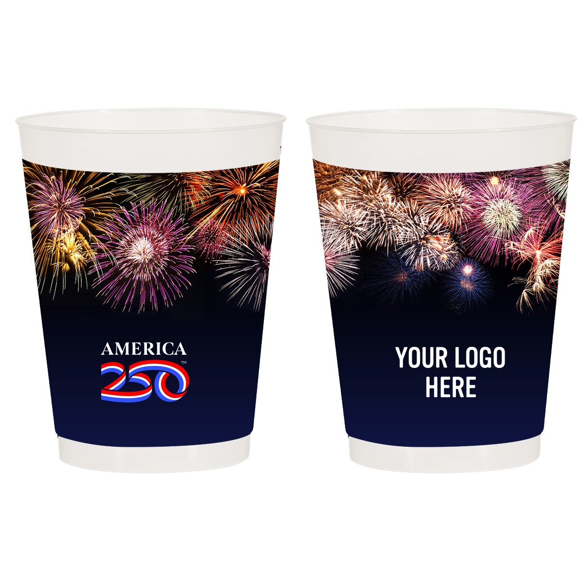 Picture of America250™ 16 Oz. Full Color Frost Flex Stadium Cup