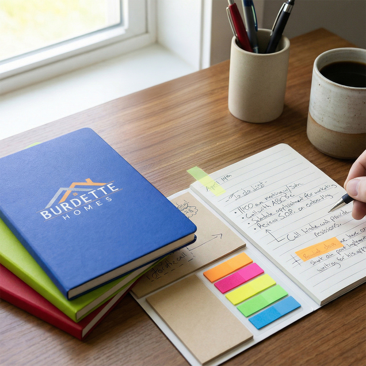 Picture of Theo Notebook With Kraft Paper And Sticky Notes