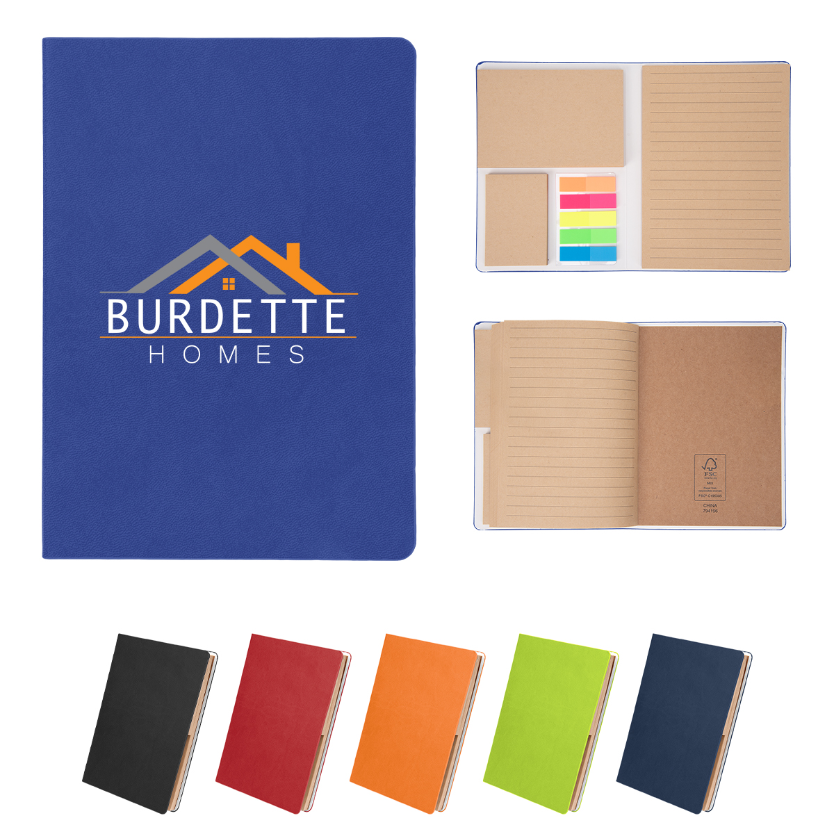 Picture of Theo Notebook With Kraft Paper And Sticky Notes