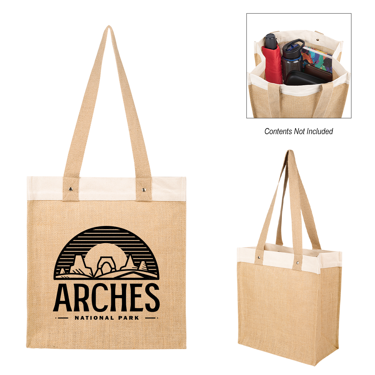 Picture of Stephen 12 Oz. Recycled Cotton & Jute Tote Bag