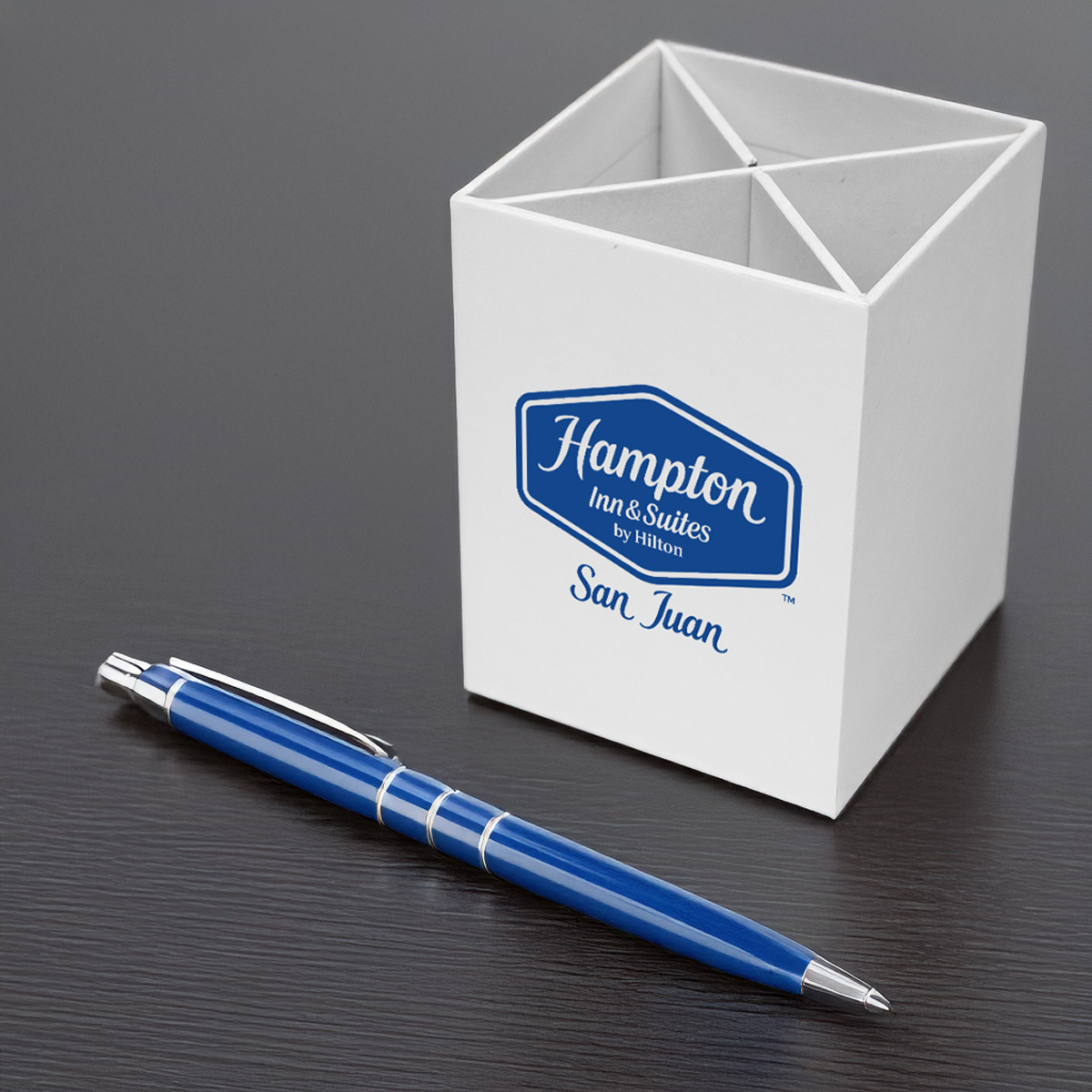 Picture of 4 Compartment Pen & Pencil Cup