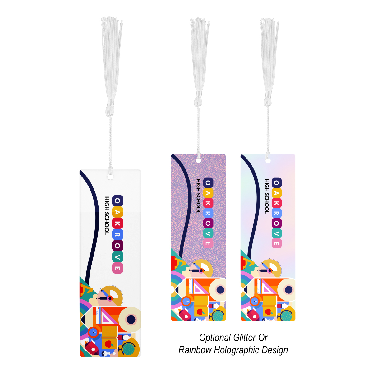 Picture of Acrylic Bookmark With Tassel - Large