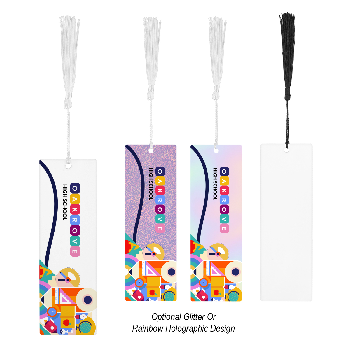 Picture of Acrylic Bookmark With Tassel - Large