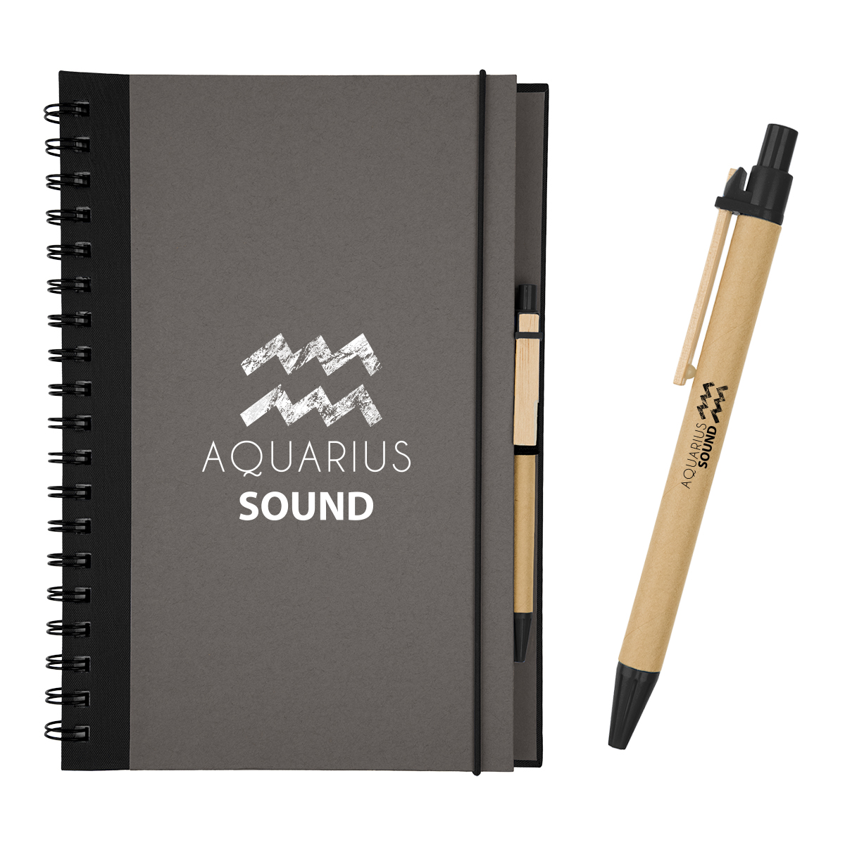 Picture of Eco-inspired 7" X 10" Spiral Notebook & Pen