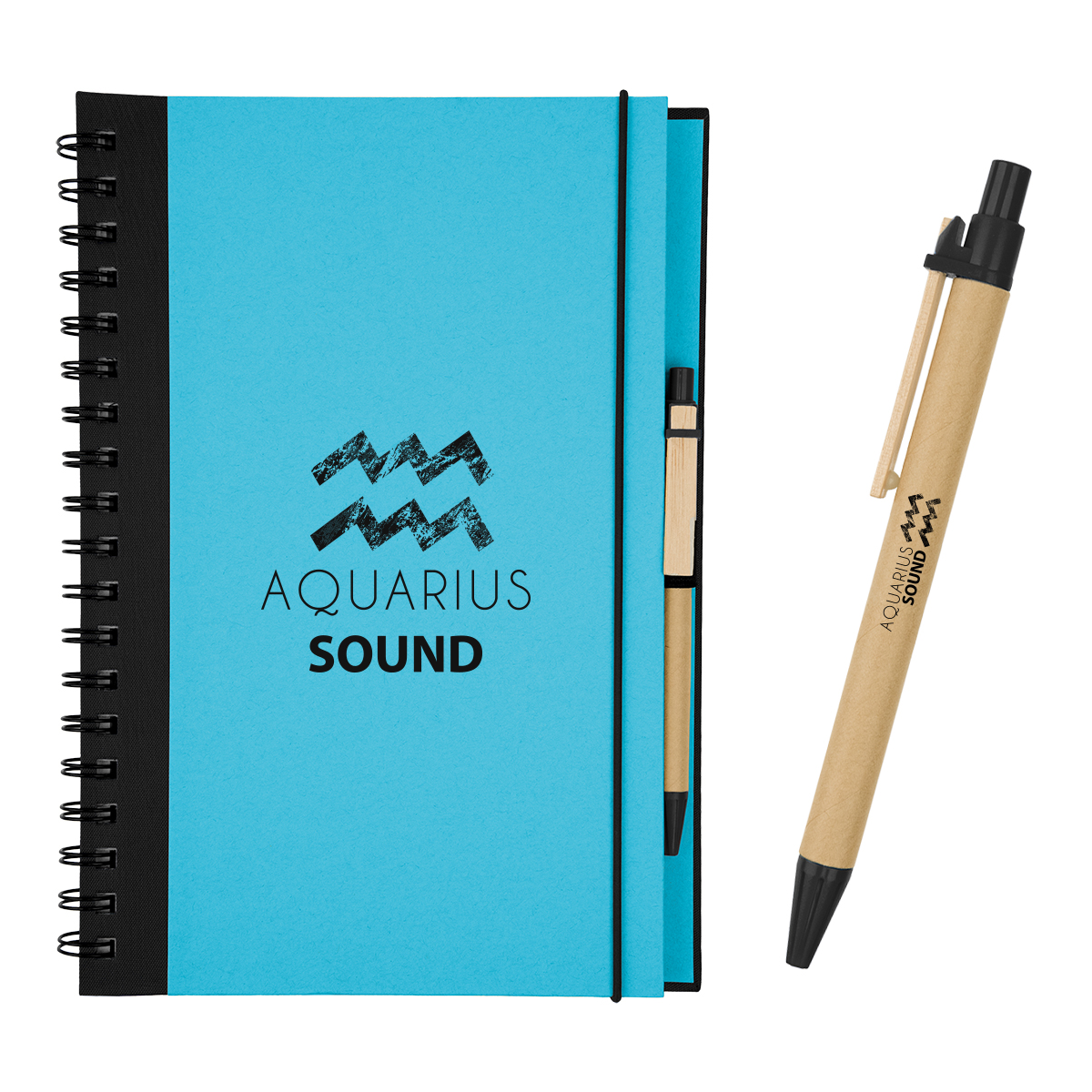 Picture of Eco-inspired 7" X 10" Spiral Notebook & Pen