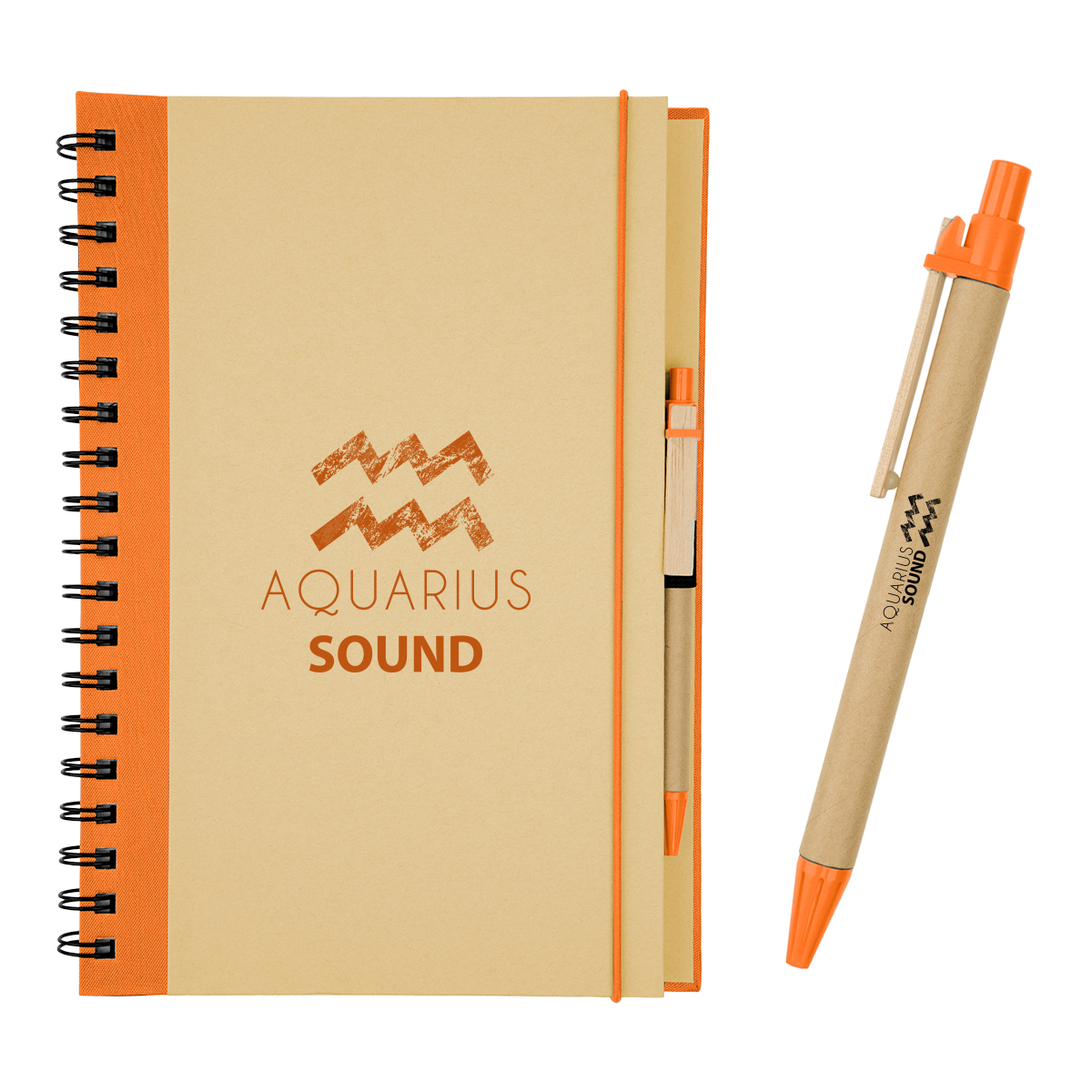 Picture of Eco-inspired 7" X 10" Spiral Notebook & Pen