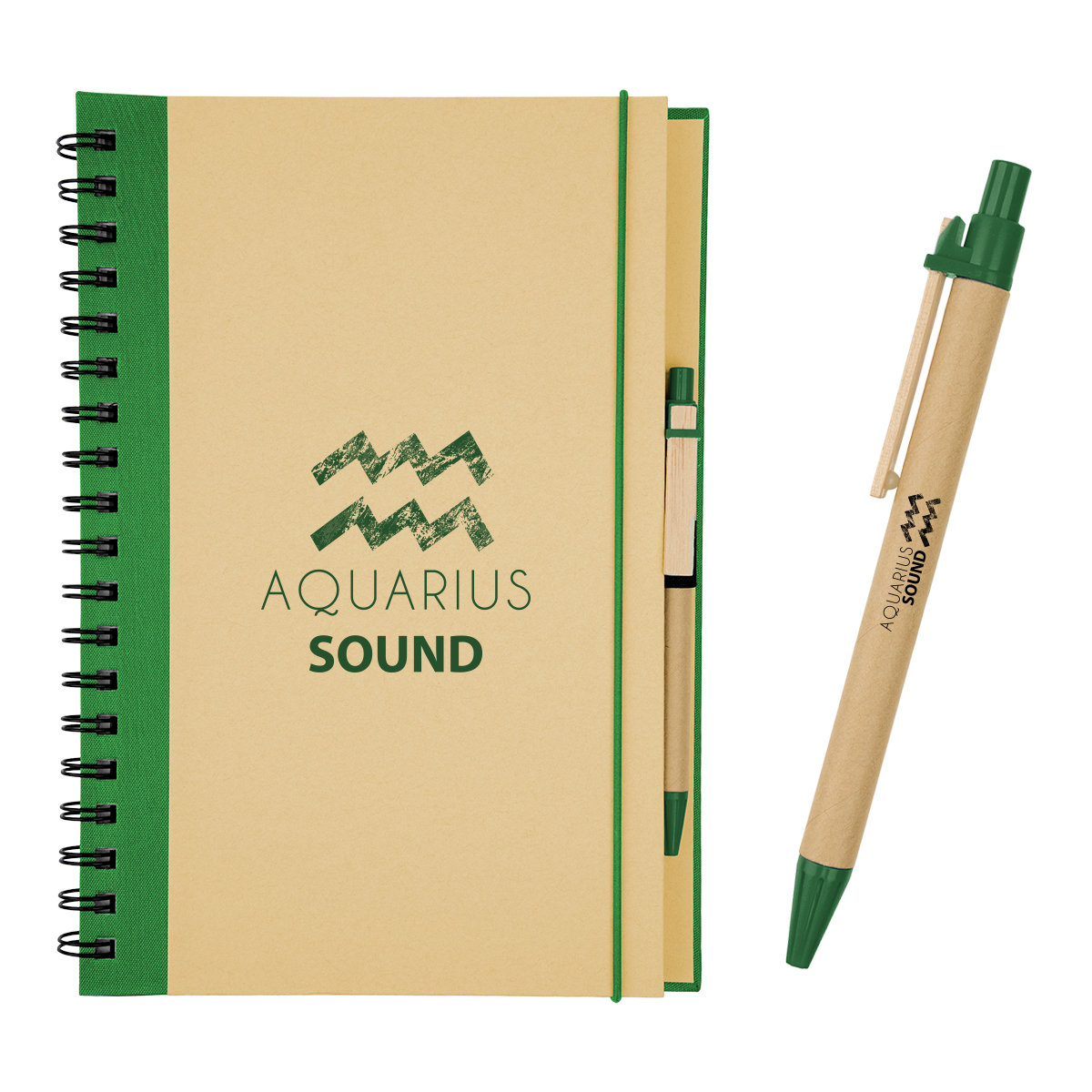 Picture of Eco-inspired 7" X 10" Spiral Notebook & Pen