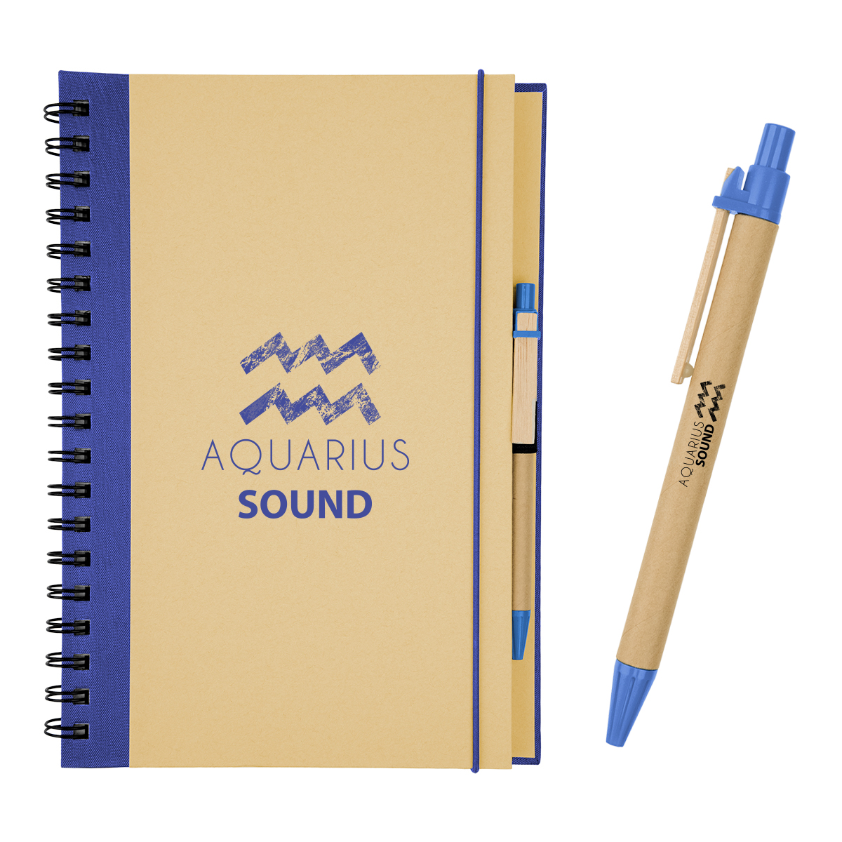 Picture of Eco-inspired 7" X 10" Spiral Notebook & Pen
