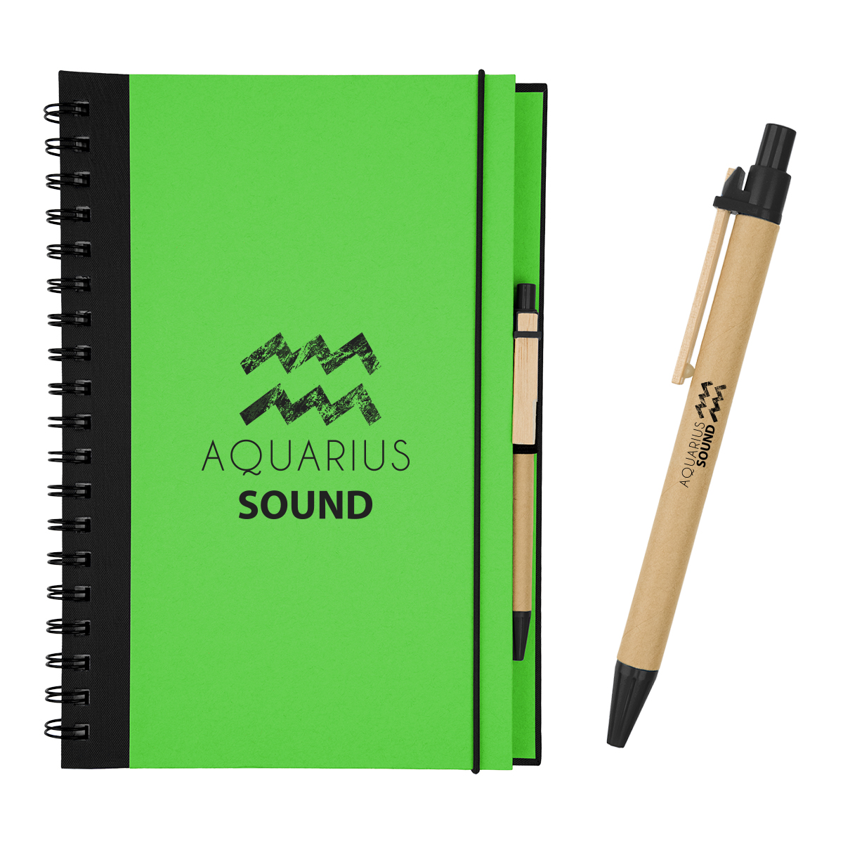 Picture of Eco-inspired 7" X 10" Spiral Notebook & Pen
